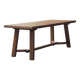 Large handcrafted oak table, France, circa 1970.