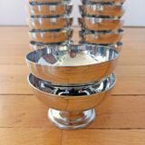 12 Vintage LETANG REMY Ice Cream Cups/Dessert Cups 18/10 Stainless Steel