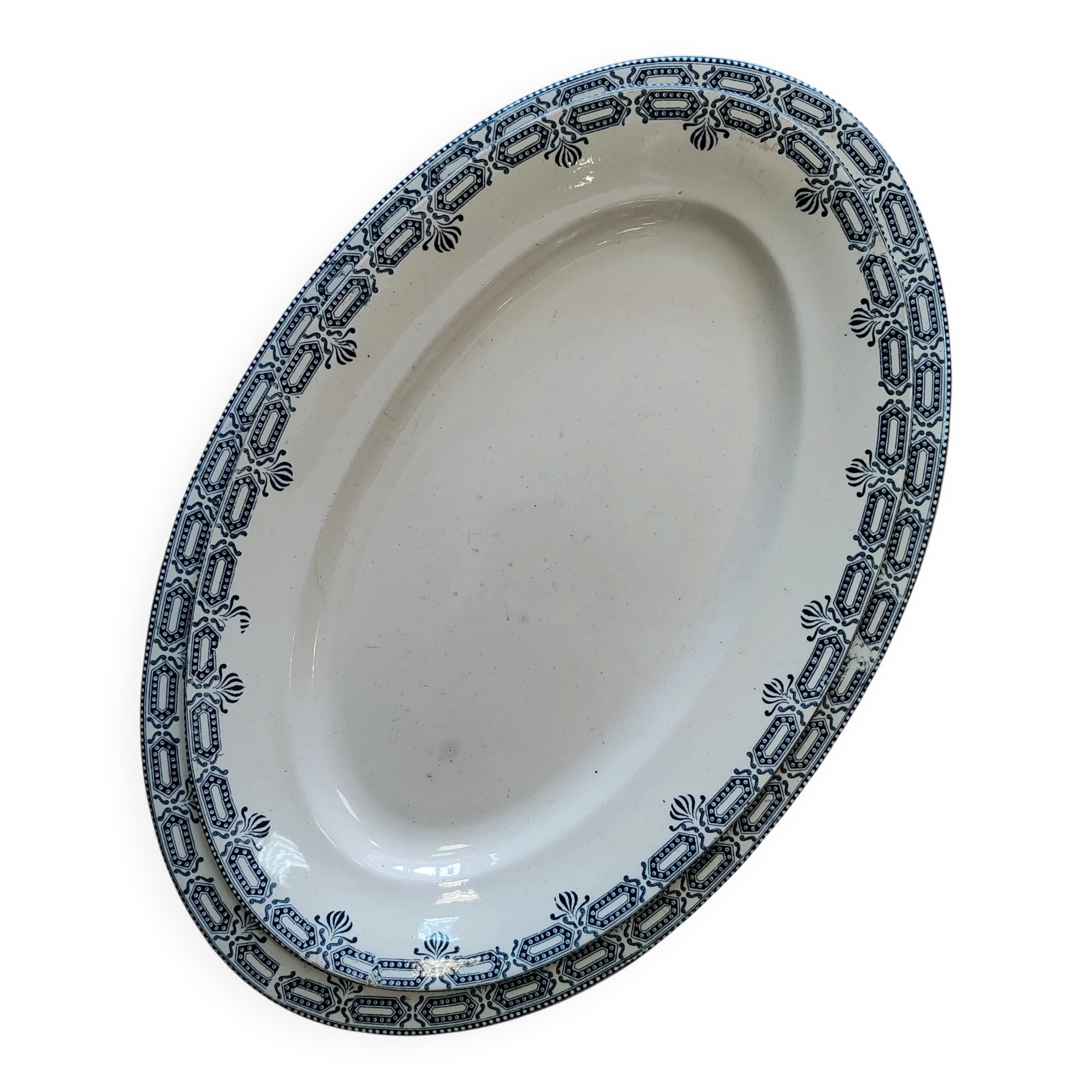 Large serving platter "Terre de fer"