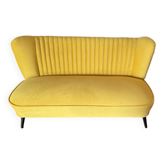 Mid-Century Scandinavian Modern Velvet Sofa, 1950s