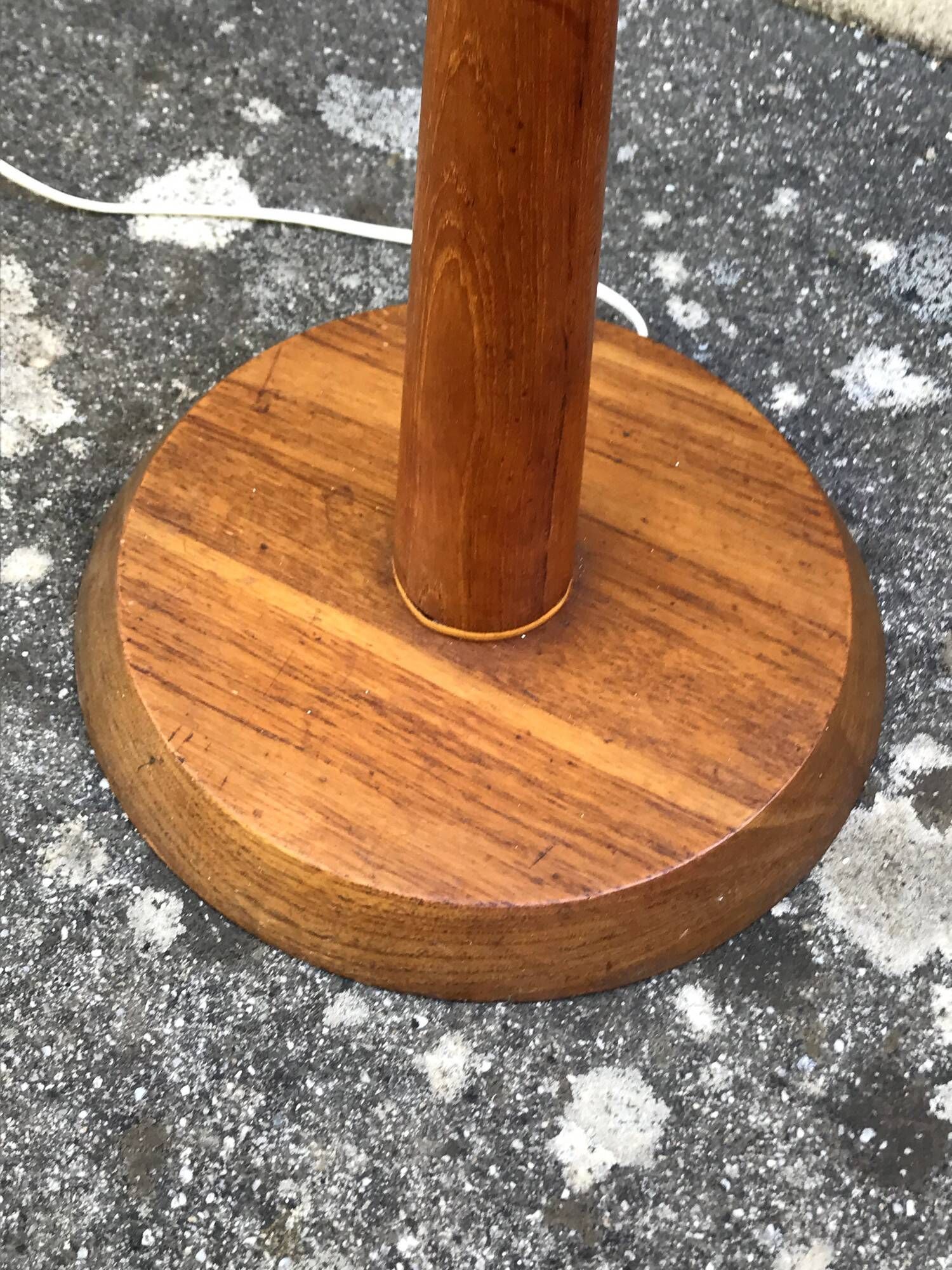 Scandinavian floor lamp in vintage teak 60s