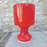 Vintage red opaline lamp from the 70'S