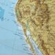 Vintage North America map from 1950