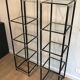 Pair of metal shelves by Guy Lefèvre for Maison Jansen 70s