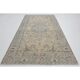 1970s Vintage Turkish Oushak Handmade Wool Cotton Beige Area Rug 171x282
