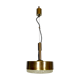 Mid-century Stilnovo brass pendant light from 50s