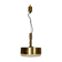 Mid-century Stilnovo brass pendant light from 50s