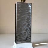 Pied lampe en inox design annees 70