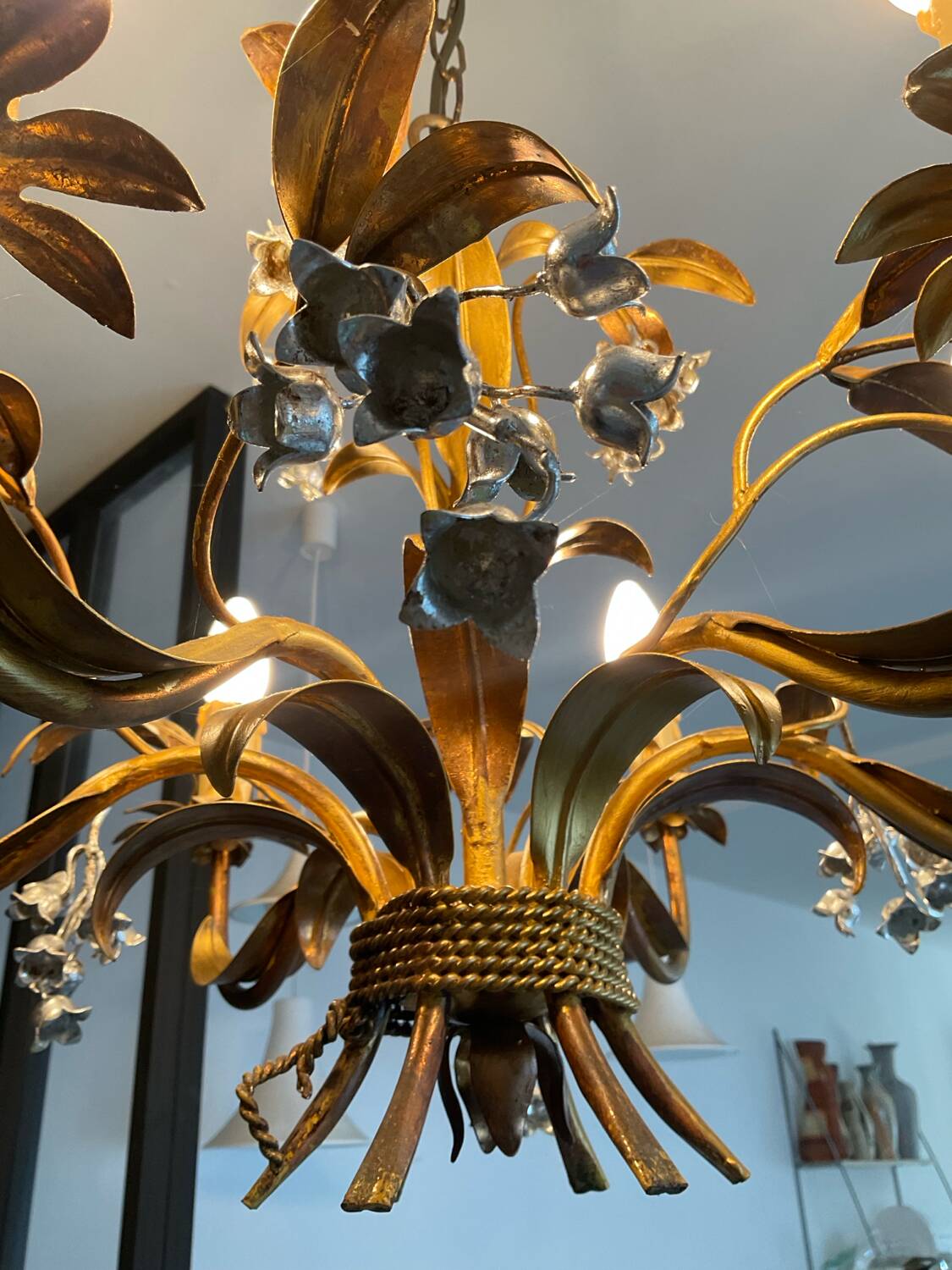 Lustre Hans Kögl Hollywood Regency des années 60
