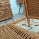 Braided rattan coffee table