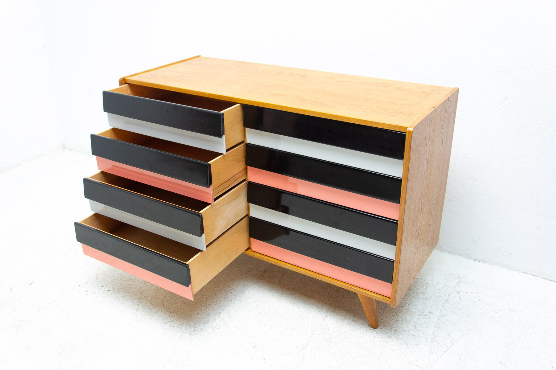 Mid century chest of drawers U-458 by Jiri Jiroutek Czechoslovakia, 1960´s