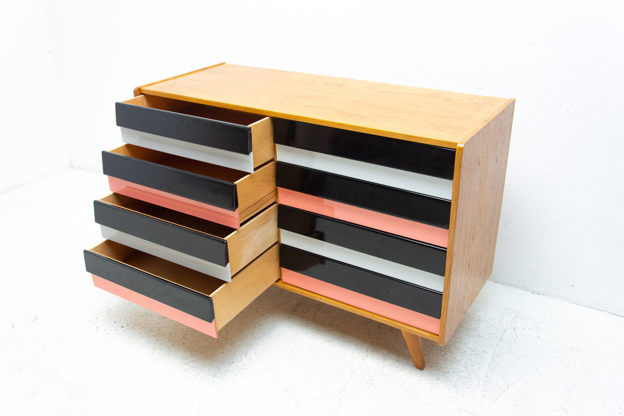 Mid century chest of drawers U-458 by Jiri Jiroutek Czechoslovakia, 1960´s