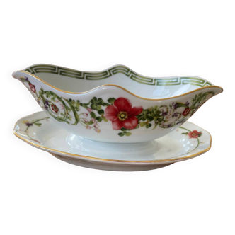 Rosenthal Versace - Flower Fantasy- Juskom/Sauskom- Sauciere- Soucoupe de saucière avec sous-assiette