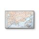 From Nice to Menton, original map printed in 1901.
