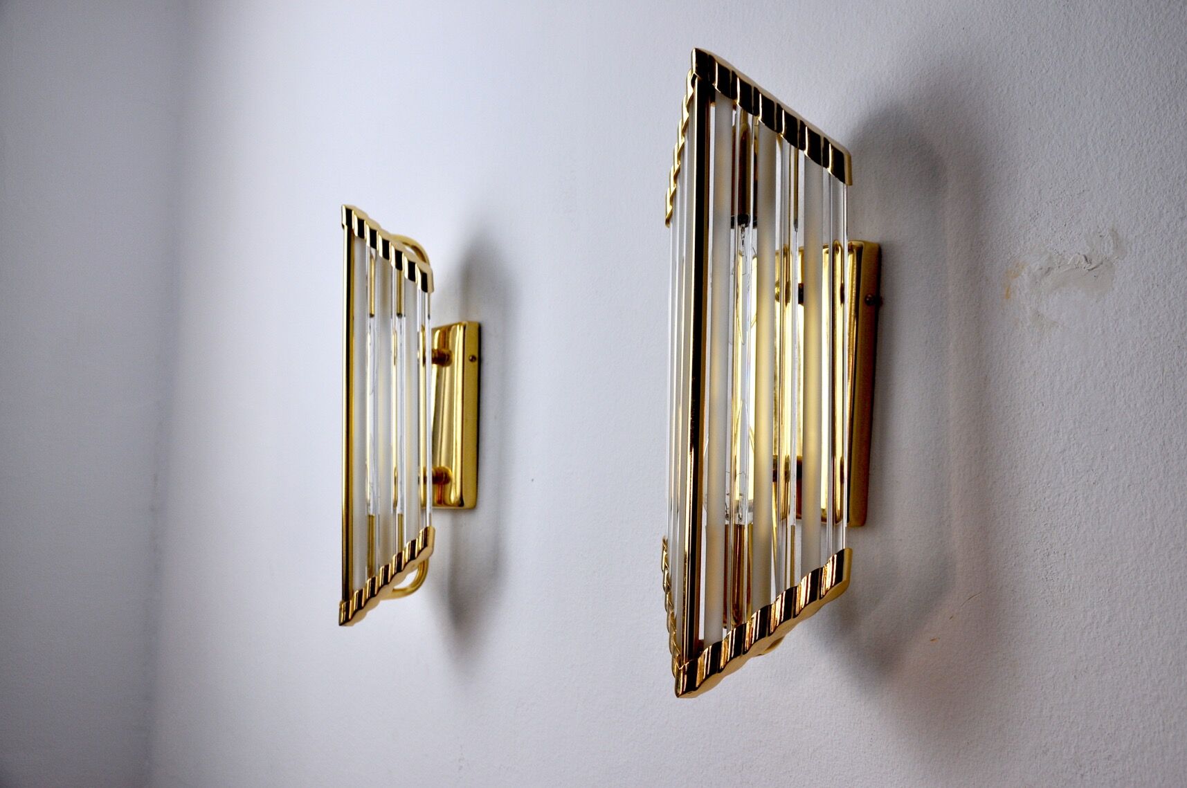 Pair of Venini sconces, Italy, 1980