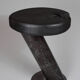 Solid wood sculptural side table, original contemporary design, logniture