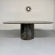 Vintage 80s Italian design marble dining table