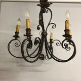 Lustre en fer forgé