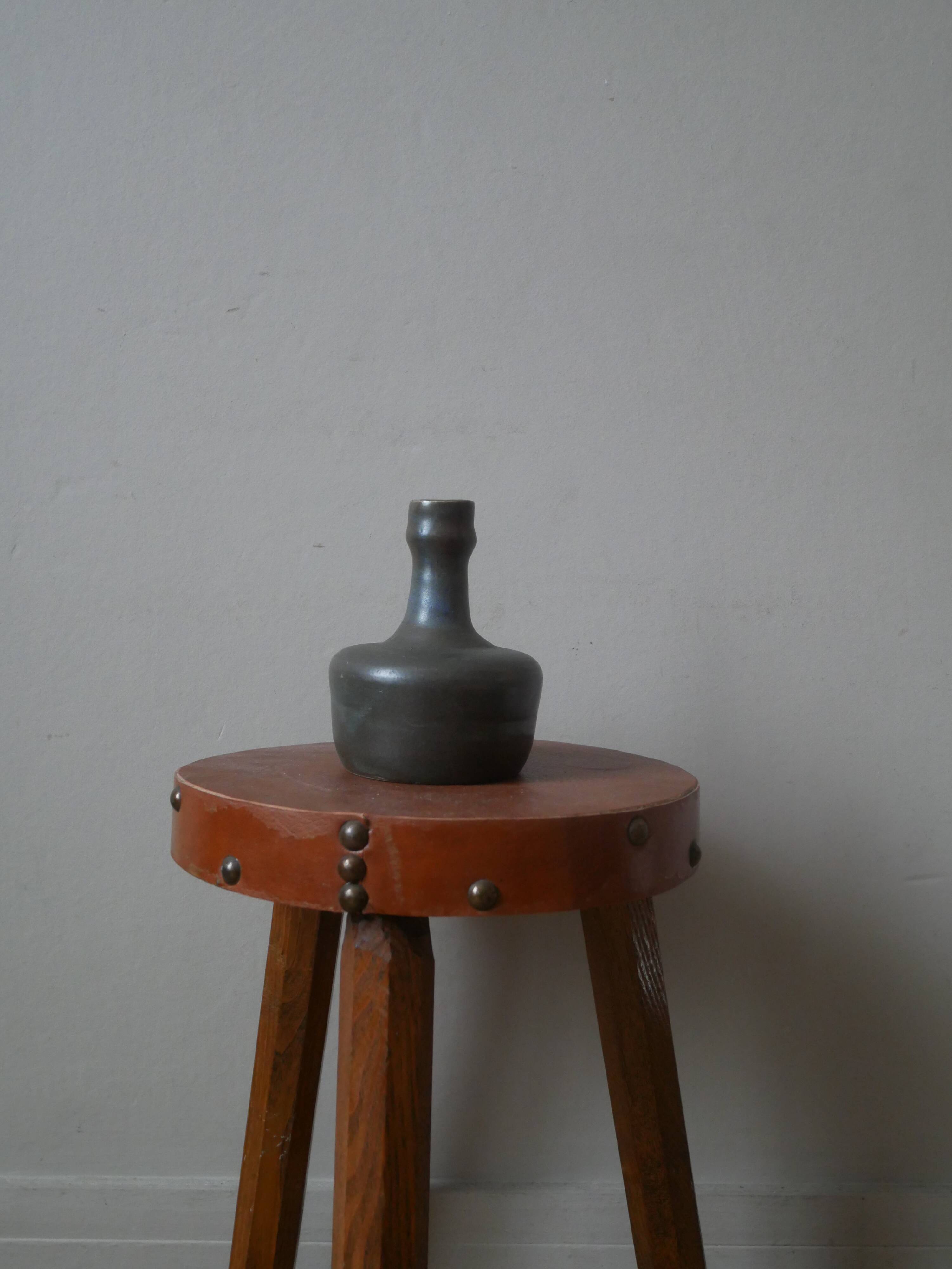 Ceramic vase soliflore pottery handmade craft production object decoration japandi