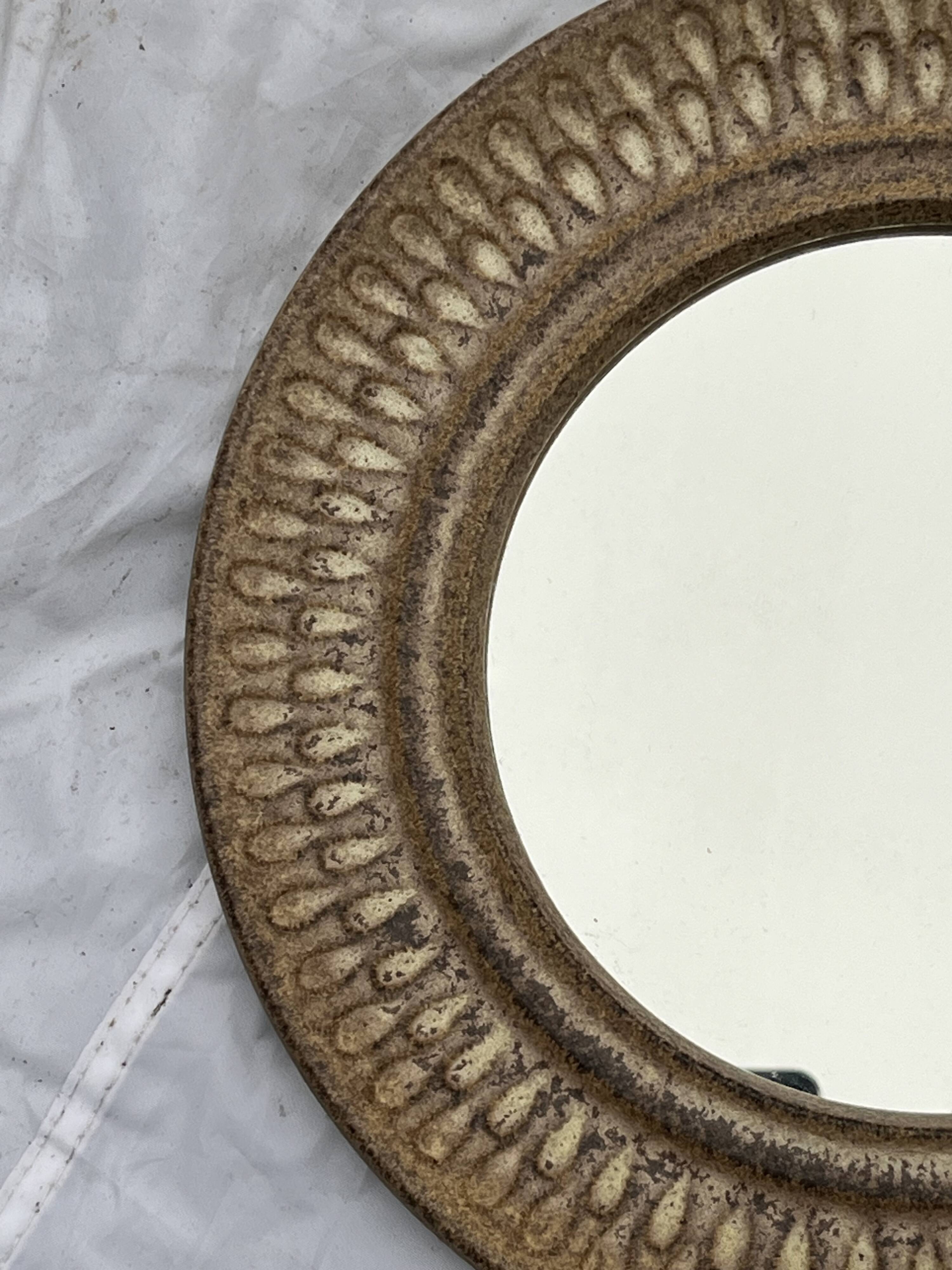 Danish ceramic mirror 1960