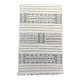 Moroccan carpet kilim white and black, 240x150 cm