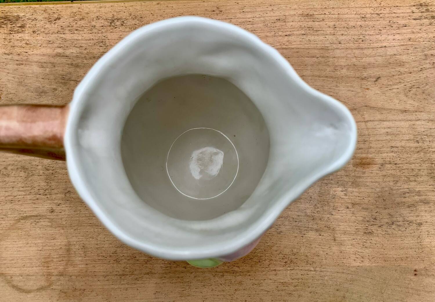 Vintage fruit flower slush water pitcher