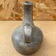 Antique Vintage Cracked Grey Ceramic Soliflore Vase
