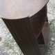 Art-Deco oval brown harness with shelves
