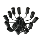 Bougeoir spider design vintage années 60