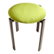 Vintage stool with velvet seat