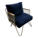 Set of two Croisette armchairs in velvet by the brand Honoré.