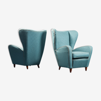 Paire de fauteuils paolo buffa années 50 vintage moderniato