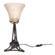 Art Deco lamp from the 1930s in metal and glass.