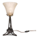 Art Deco lamp from the 1930s in metal and glass.