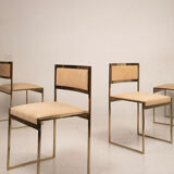 SQ-AL chairs by Willy Rizzo for Maison Willy Rizzo – brass version 1970