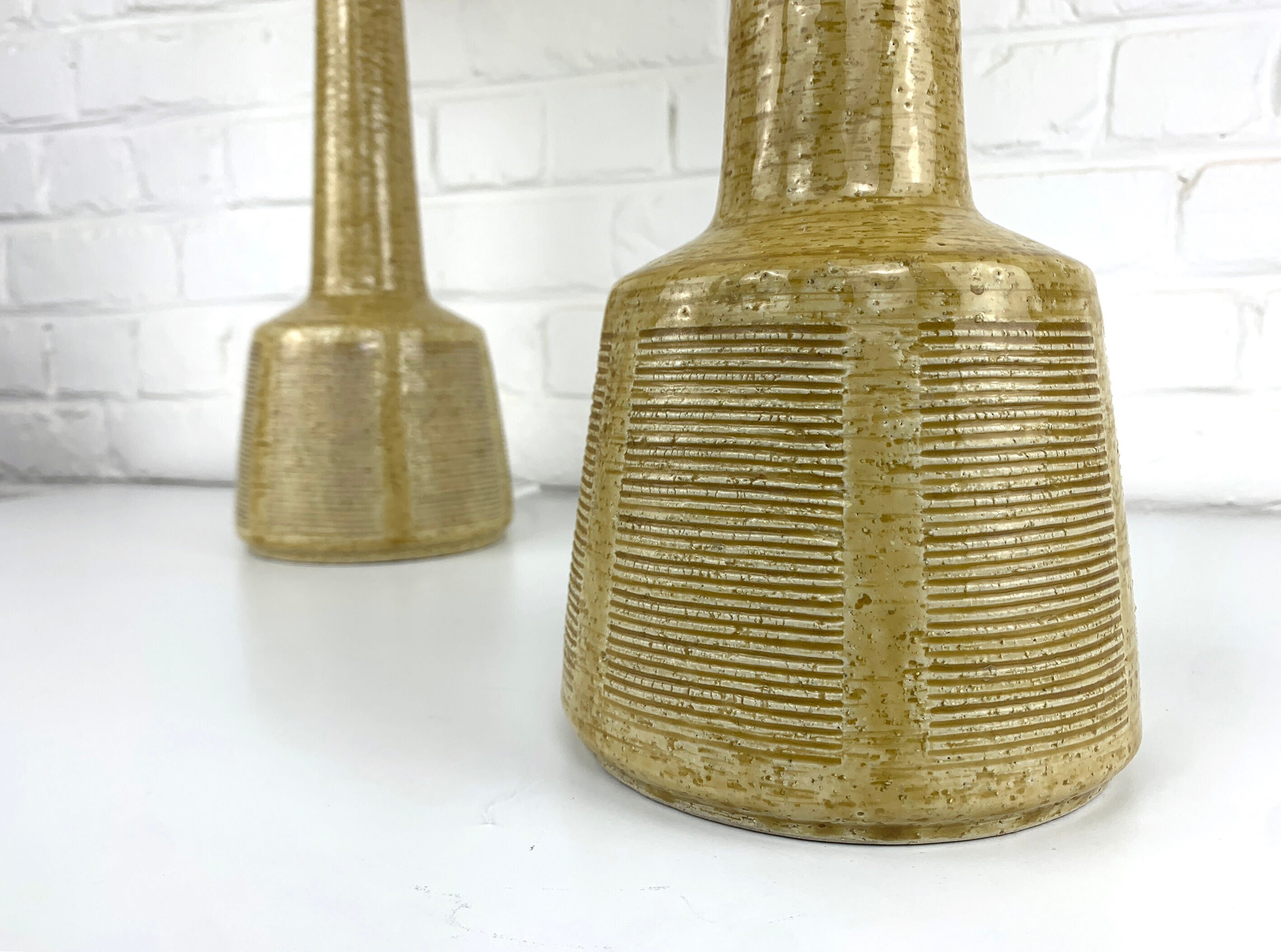 Pair of Ceramic Table Lamps Palshus, Denmark, design Esben Klint for Le Klint