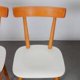 Set of 3 vintage chairs published by Ton, 1960