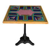 Vintage bistro table hand-painted by Bing, Cannes, 1990s.