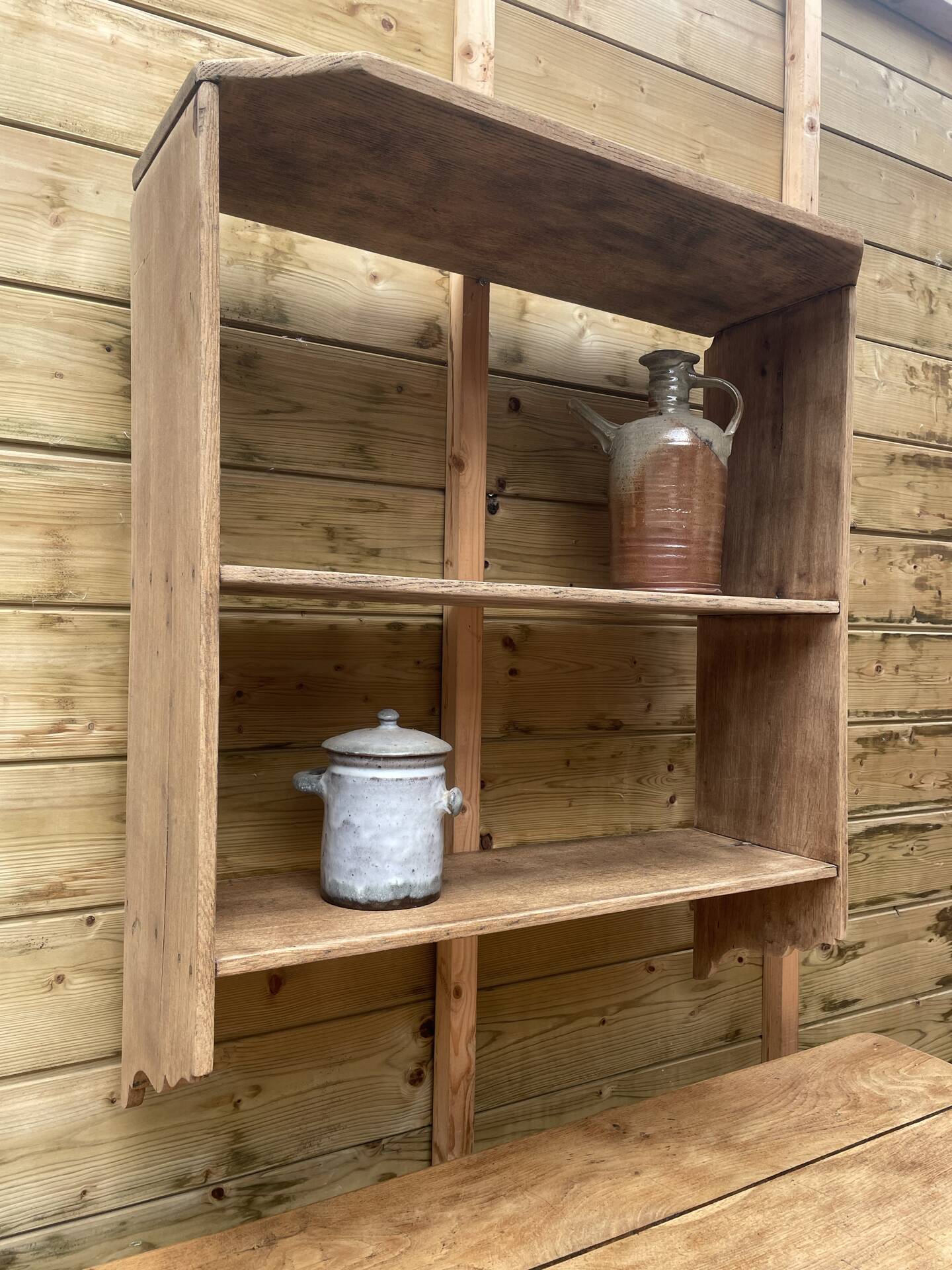Solid wood shelf