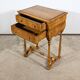 Rare Small Chiffonnière Table in Speckled Amboyna and Cherry, Louis Philippe Period – 19th