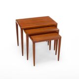 Nesting tables by H.W. Klein for Bramin, Denmark 1960s