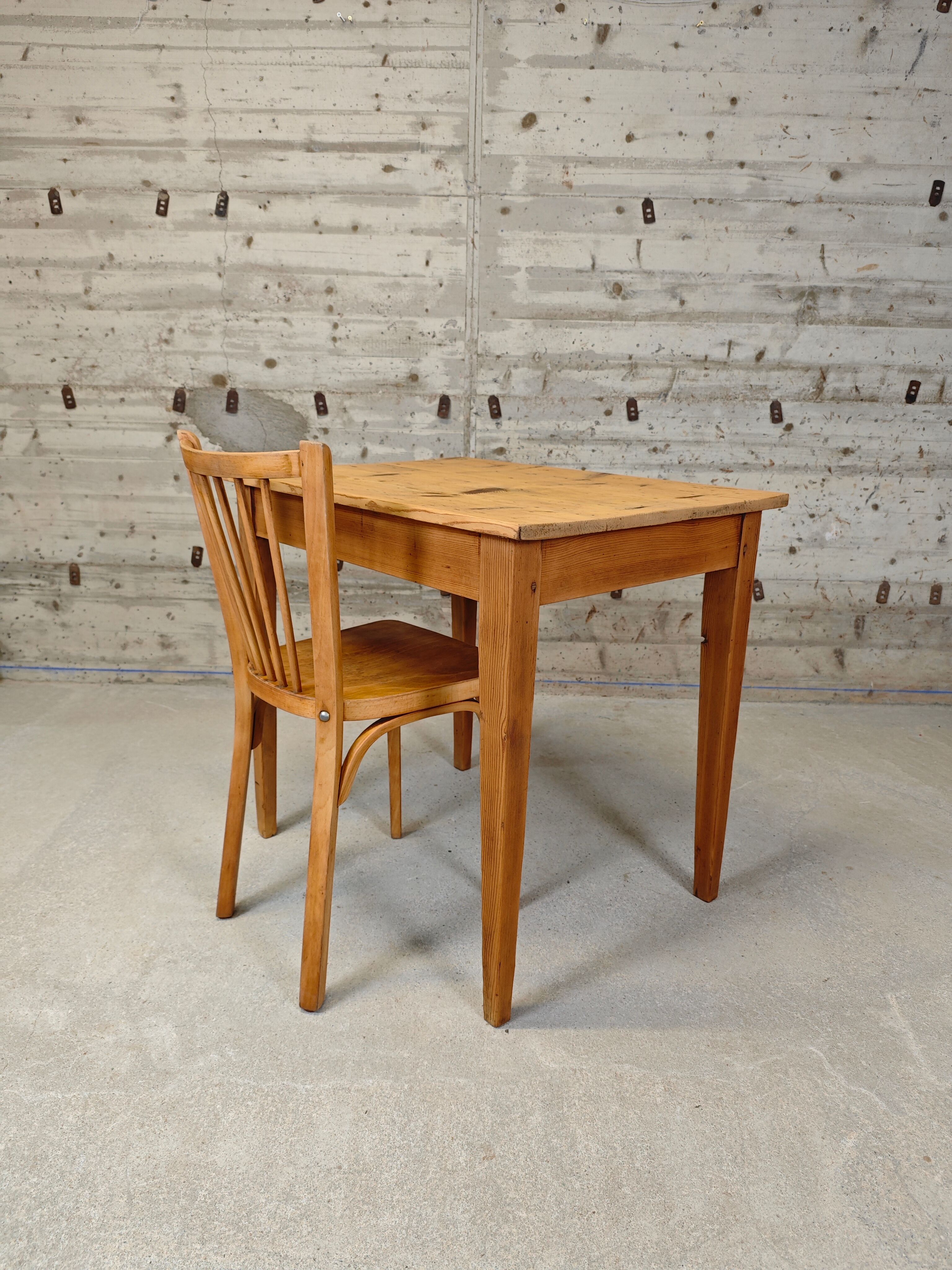 Side table/ desk in fir wood