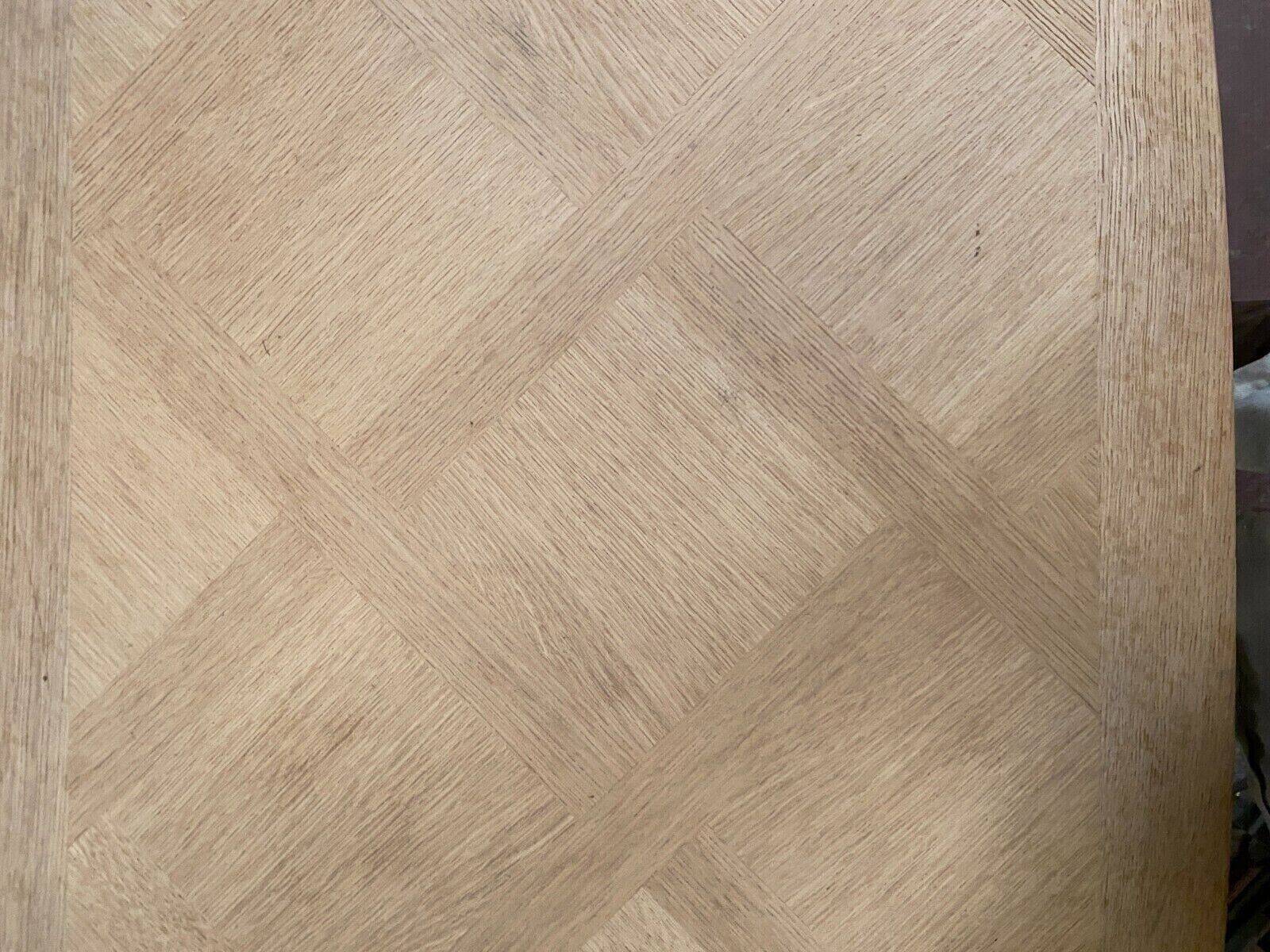 Regency style dining table in veneer and solid oak 20th century