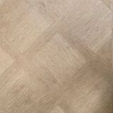 Regency style dining table in veneer and solid oak 20th century