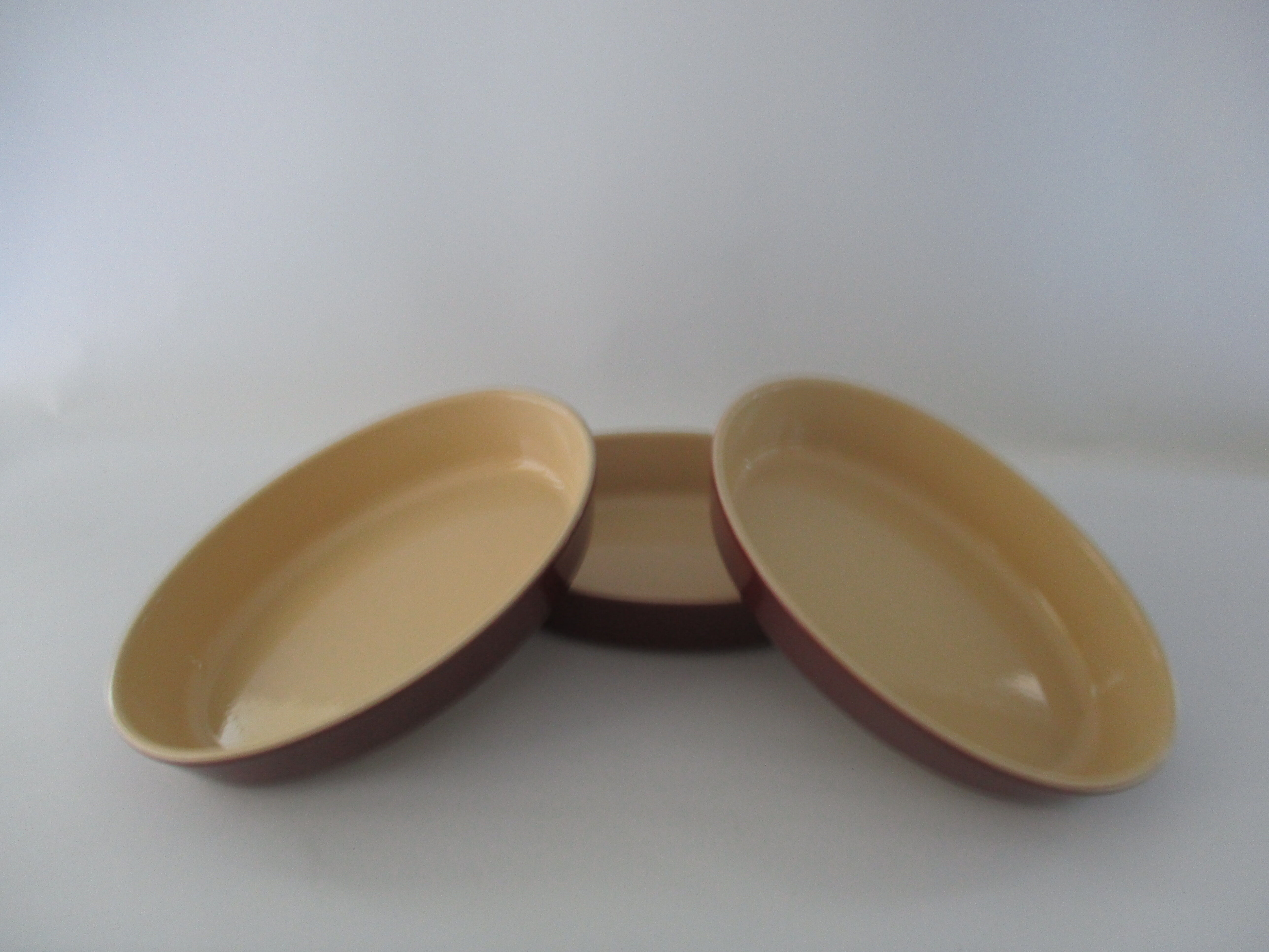 OVAL DISH CARAMEL BROWN - CASSEROLE EMILE HENRY - 26 x 17 CM - NEW (01 08 ) (CB4)