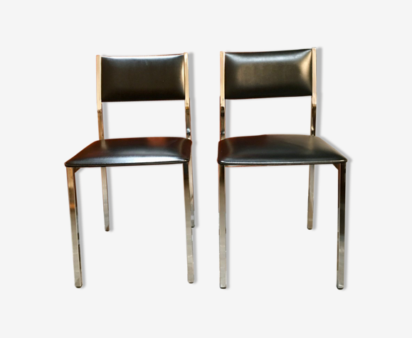 Chaises chromées vintage