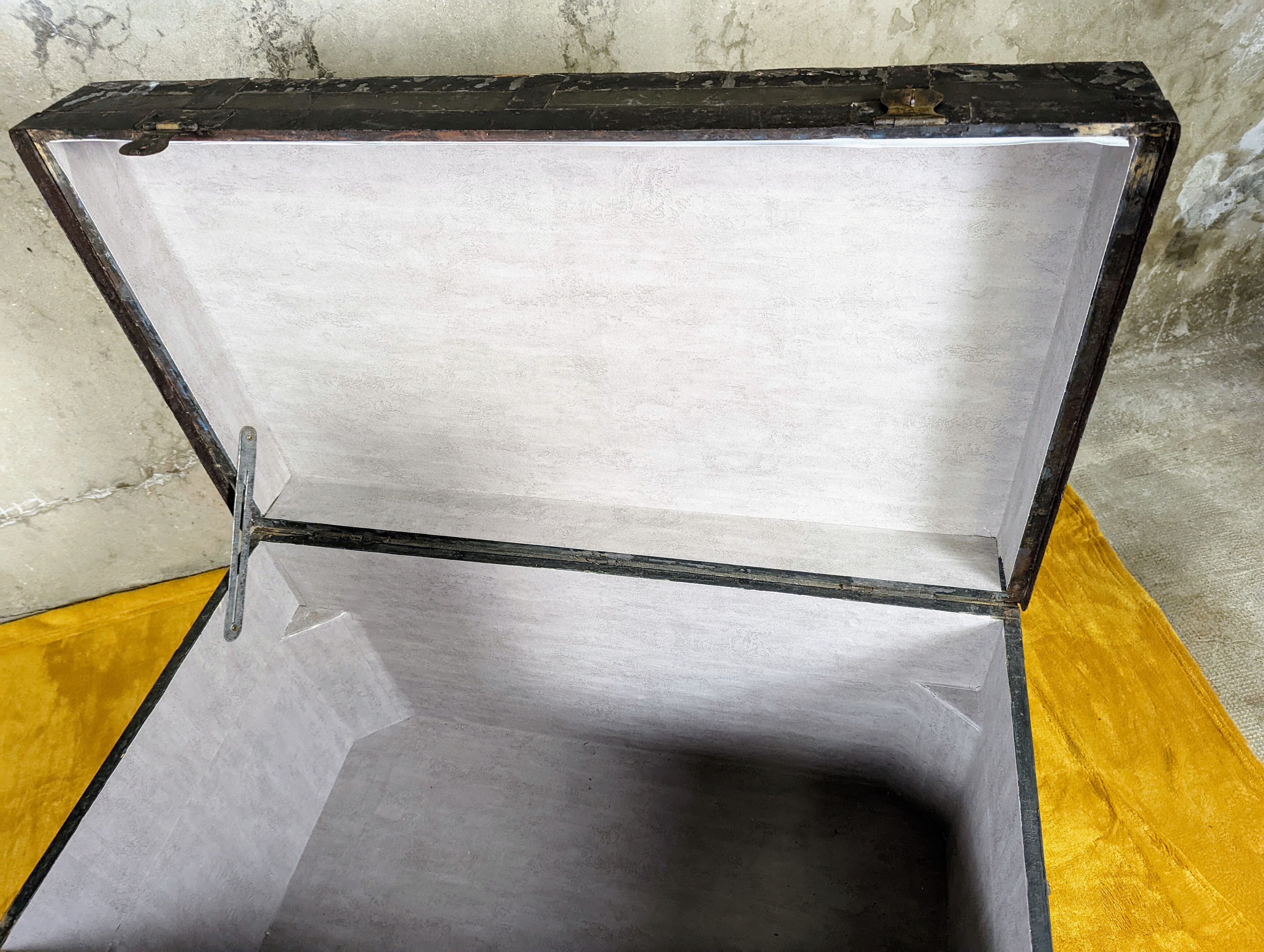 Antique travel trunk