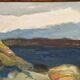 Swedish Oil on Canvas – “Landscape II” by Stig Delang –Vintage & Framed