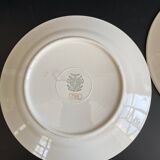 2 Vintage Plates Villeroy & Boch Mettlach - Economic Union France-Sarr
