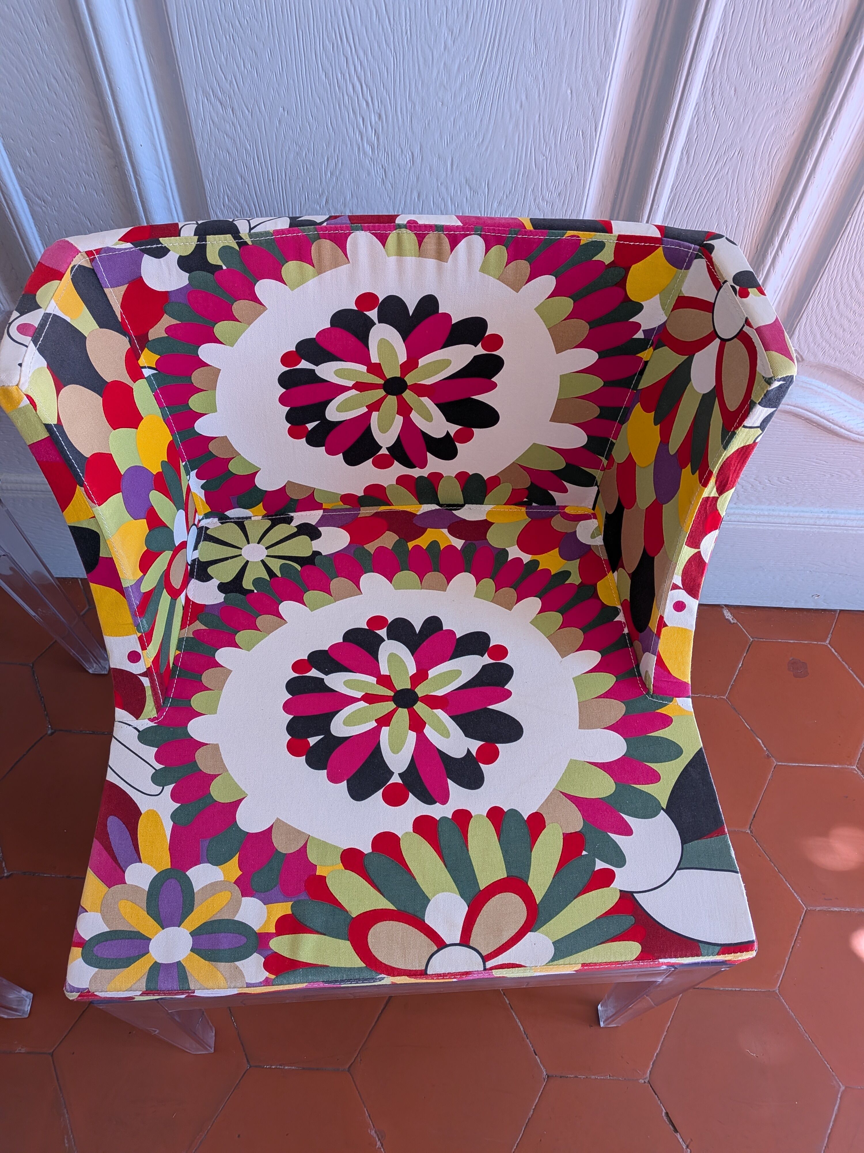 Paire de fauteuils design style Murakami